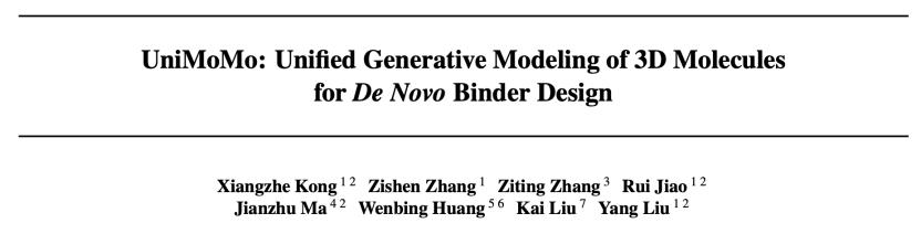 入选ICML 2025，清华/人大/字节提出首个跨分子种类统一生成框架UniMoMo，实现多类型药物分子设计